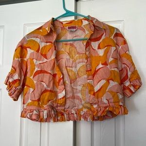 Kate Spade Peaches and Cream Top Size xs